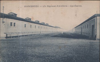 AK Godesberg 25. Artillerie Regiment Stallungen bei Bonn 1921