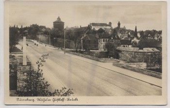 AK Foto Nürnberg Wilhelm Gustloff-Brücke 1940