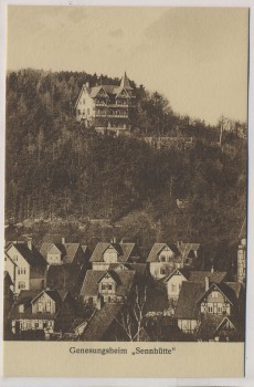 AK Wernigerode Genesungsheim Sennhütte mit Häuser 1920