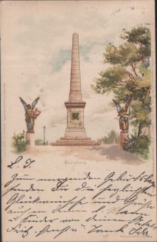 Künstler-AK Burgberg Canossasäule Bad Harzburg 1902 RAR