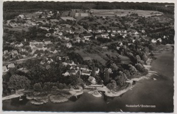 AK Foto Nussdorf / Bodensee Luftbild Fliegeraufnahme b. Überlingen 1960