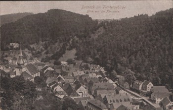AK Berneck im Fichtelgebirge Blick von der Kirchleite 1910