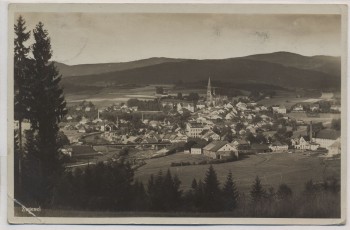 AK Foto Zwiesel Ortsansicht 1929