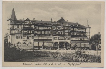 AK Oberhof Thüringen Schloßhotel 1926