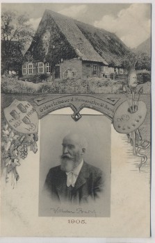 AK Wiedensahl Geburtshaus W. Busch Bildnis 1905 b. Stadthagen 1908
