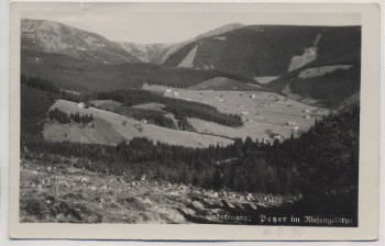 AK Foto Petzer im Riesengebirge Pec pod Sněžkou Krkonoše Sudetengau Tschechien 1939