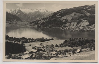 AK Foto Thumersbach mit Zell am See und Kitzsteinhorn Österreich 1935