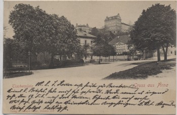 AK Gruss aus Pirna Tischerplatz 1906