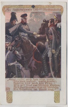 Künstler-AK Karl Alex Wilke Auf Scharnhorst's Tod Deutscher Wehrverein 1915