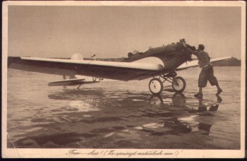 AK Der leichte Sport-Eindecker das Standard-Flugzeug der DLV-Vereine 1930