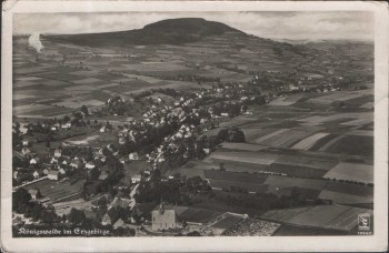 AK Königswalde im Erzgebirge Fliegeraufnahme 1940