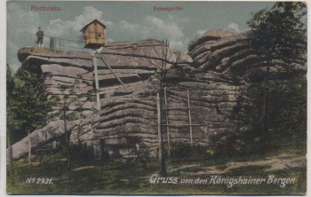 AK Königshain O.-L. Gruss von den Königshainer Bergen Hochstein Felsenpartie Kr. Görlitz 1920