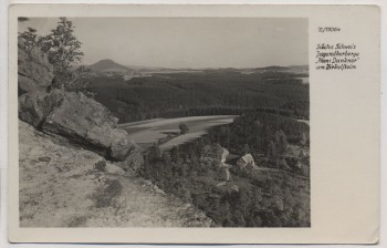 AK Foto Schöna Sächs. Schweiz Jugendherberge Hans Dankner am Zirkelstein b. Bad Schandau 1955