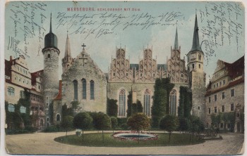 AK Merseburg Schlosshof mit Dom 1920