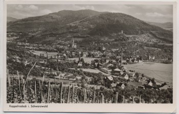 AK Foto Kappelrodeck im Schwarzwald Ortsansicht 1953