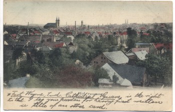 AK Hof in Bayern Panorama 1911