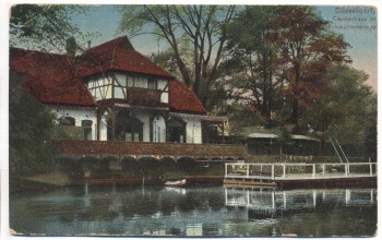 AK Düsseldorf Fischerhaus mit Schwanenspiegel 1912
