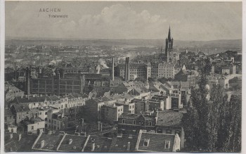 AK Aachen Totalansicht Ortsansicht Bahnpost 1910