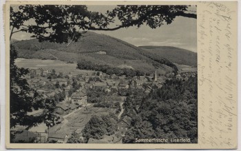 AK Sommerfrische Eisenfeld Ortsansicht b. Siegen 1940