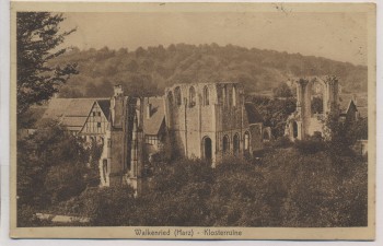 AK Walkenried Harz Klosterruine b. Ellrich 1911