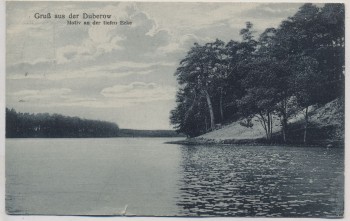 AK Gruß aus Duberow Motiv an der tiefen Ecke Dubrow b. Müllrose 1925