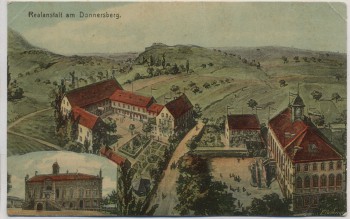 Künstler-AK Marnheim Realanstalt am Donnersberg 1908 RAR