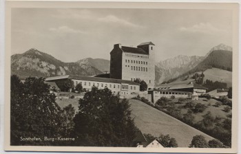 AK Foto Sonthofen Burg-Kaserne 2 1950