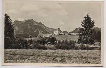 AK Foto Sonthofen Burg-Kaserne 6 1950