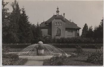 VERKAUFT !!!   AK Foto Straubing Villa mit Brunnen 1928 RAR