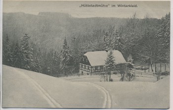 AK Zöblitz Hüttstadtmühle im Winterkleid b. Marienberg Sachsen 1910
