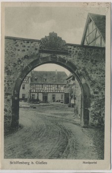 AK Schiffenberg b. Gießen Nordportal 1927
