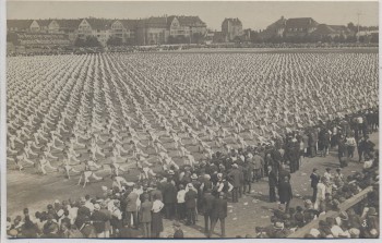 AK Foto Leipzig 1. Deutsches Arbeiter-Turn und Sportfest Juli 1922