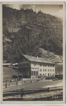 AK Foto Zwieselstein Gasthof Post b. Sölden Tirol Österreich 1927