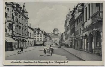 AK Foto Zweibrücken Fruchtmarkt Lammstraße mit Ludwigsschule 1939 RAR