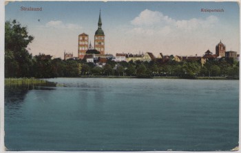 AK Stralsund Knieperteich Feldpost 1915