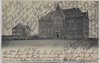AK Ohligs Neue Realschule b. Solingen 1904