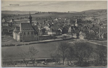 AK Winnweiler Ortsansicht Kirche 1910