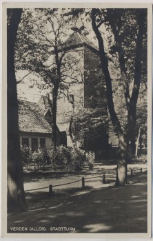 AK Foto Verden (Aller) Stadtturm 1931