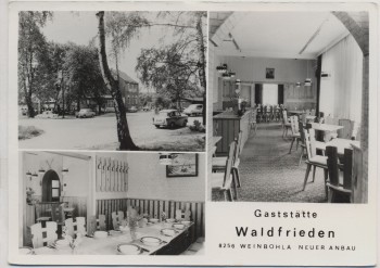 AK Mehrbild Weinböhla Gaststätte Waldfrieden Neuer Anbau 1986