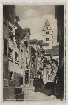 AK Foto Meersburg am Bodensee Kirchgasse 1940