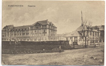AK Euskirchen Kaserne mit Gleis 1920