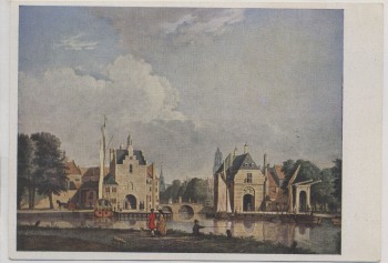 Künstler-AK Jan ten Compe Ansicht von Delft 1935