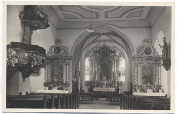 AK Eichendorf Kath. Pfarrkirche 40jähr. Priesterjubiläum L. Kreuzeder 1938 Sammlerstück