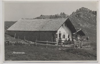 VERKAUFT !!!   AK Foto Klausneralm Elland-Alm b. Aschau im Chiemgau 1936 RAR