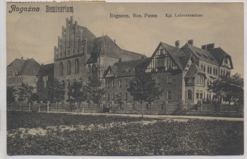 AK Rogoźno Rogasen Seminarium Kgl. Lehrerseminar Bez. Posen Polen 1925