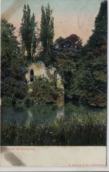 AK Aschaffenburg Ruine im Schöntal 1907