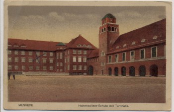 AK Mengede Hohenzollern-Schule mit Turnhalle Dortmund 1923