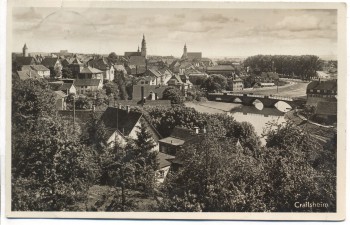 AK Crailsheim Gesamtansicht 1936