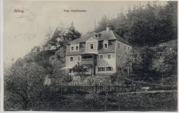 VERKAUFT !!!   AK Alling Villa Waldfrieden b. Fürstenfeldbruck 1911