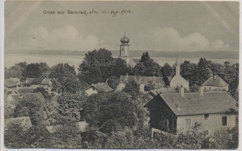 AK Gruss aus Bernried am Starnberger See Ortsansicht 1913